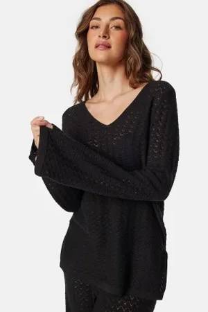 VERO MODA Vmiberia Ls V-neck Long Knit B XS