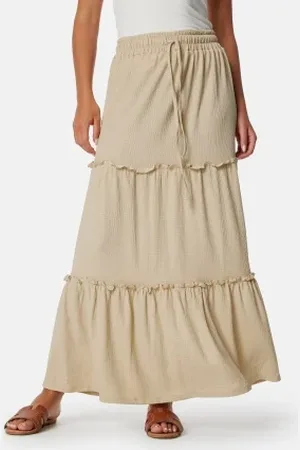 BUBBLEROOM Flounce Maxi Skirt XS