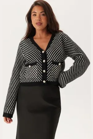 Y.A.S Charla Ls Sequin Knit Cardigan XS