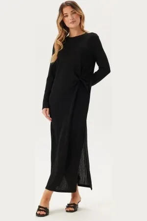Pieces® Pcrenata Ls Knot Dress XS