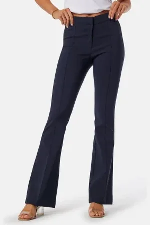 BUBBLEROOM Mid Waist Stretchy Flared Trousers 46