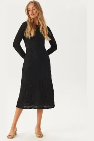 VILA Vimeriana Boatneck L/S MIDI DR S
