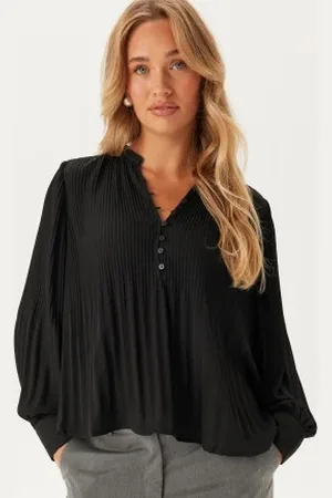 ONLY Onlronja Life L/S V-NECK PLISS Black S
