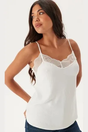 Pieces® Pctiffany Strap Lace Top XS