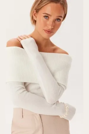 Pieces® Pcriko Ls Off Shoulder Knit S