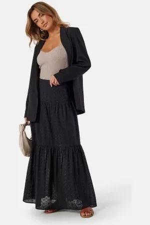 BUBBLEROOM Broderie Anglaise Maxi Skirt XS