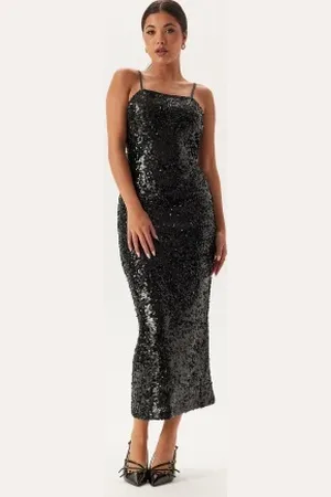 BUBBLEROOM Sequin Strap Dress XS