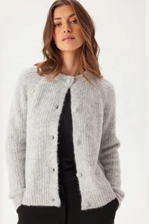 ONLY Onlmaggie Life Ls O-neck Cardi Light Grey Melange XS