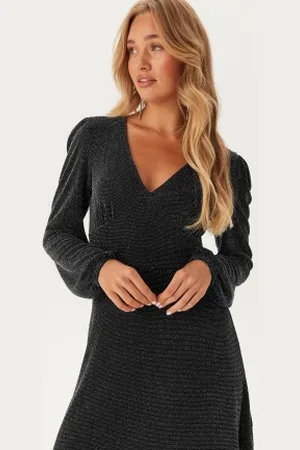BUBBLEROOM Sparkling Puff Sleeve Dress M