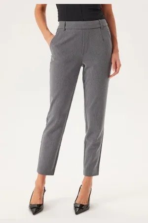VILA Vivarone HW Slim Pant Medium Grey Melange 40