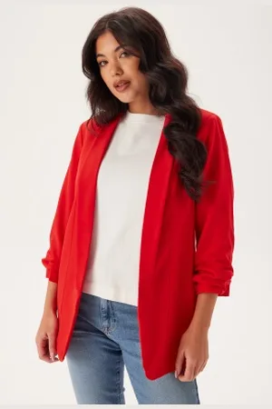 Pieces® Pcbosella 3/4 Blazer High Risk Red XS