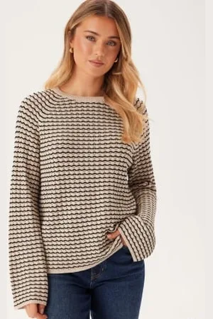 Object Objester L/S KNIT PATTERN TOP XS