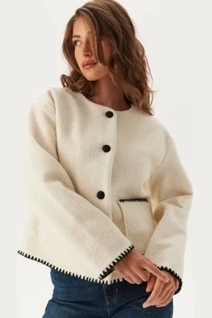 VILA Vikaya L/S SHORT TEDDY JACKET 40