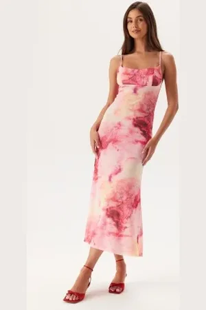 Bardot Adoni Printed Mesh Midi Dress 38(UK10)