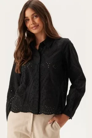 Object Objbitten L/S RE SHIRT RE SHIR Black 36