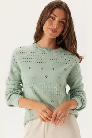 VILA Viril L/S O-NECK POINTELLE KNI XS