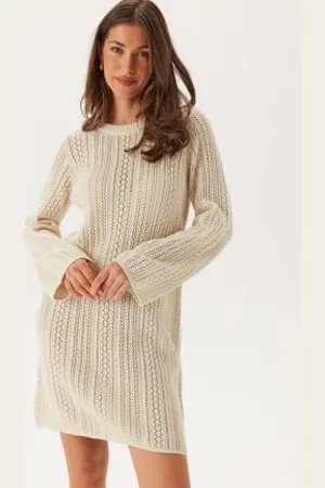 Pieces® Pcnuka Ls O-neck Knit Dress XS