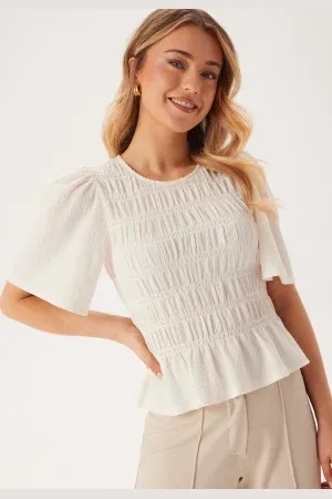 Happy Holly Butterfly Sleeve Smock Top 40/42