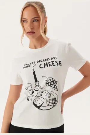ONLY Onlpenny Life Reg S/S FOOD TOP XS