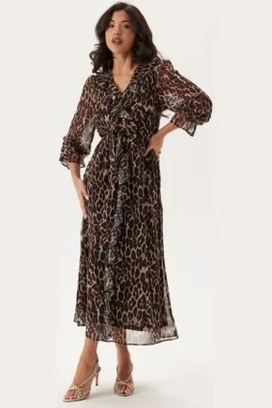 BUBBLEROOM Flounce Midi Dress XS