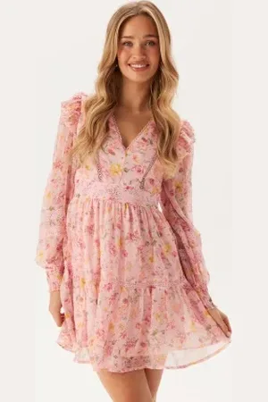 VILA Viroman New V-neck L/S Short Dress 40