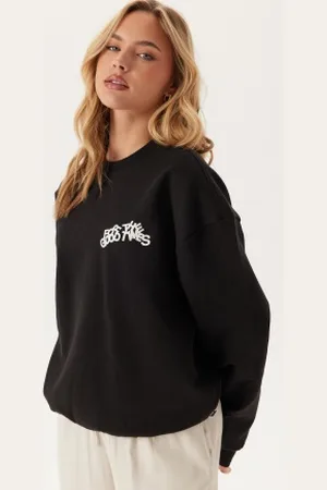 Dr Denim Kenan Sweatshirt Black Times Curve XS