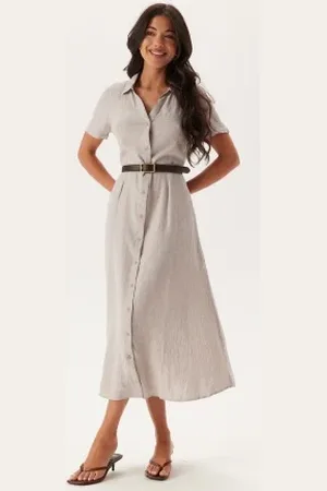 VERO MODA Vmlinn Ss 7/8 VOLUME DRESS M