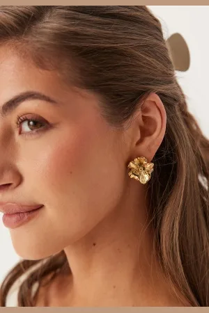 By Jolima Daisy Earring Gold Onesize
