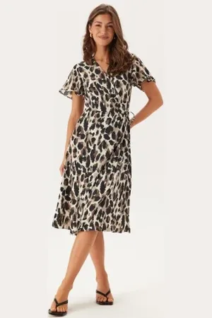 VILA Vilovie S/S Wrap Midi Dress 36