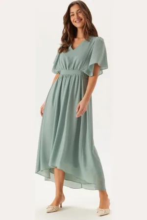 VILA Mirage 2/4 V-Neck Ankle Dress 34