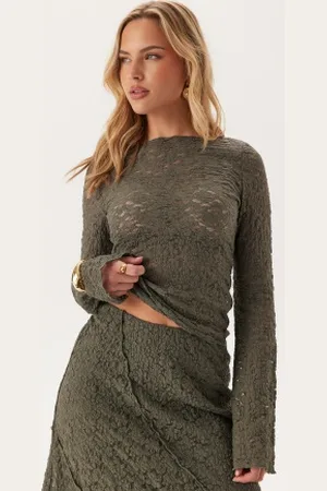 BUBBLEROOM Long Sleeve Lace Top XS