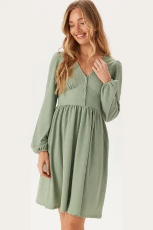 BUBBLEROOM Structure Button Short Dress XS