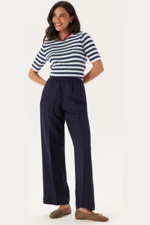 GANT Rel Linen Blend Pull On Pants Evening Blue 34