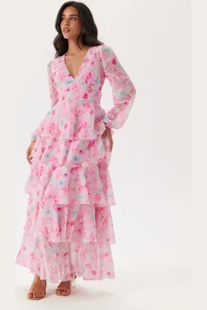 VERO MODA Vmfelicia Ls Ruffle Maxi Dress XS