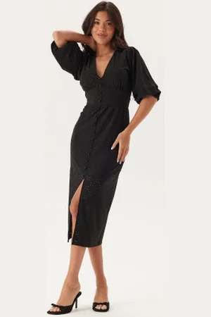 BUBBLEROOM Broderie Anglaise Puff Sleeve Dress XS