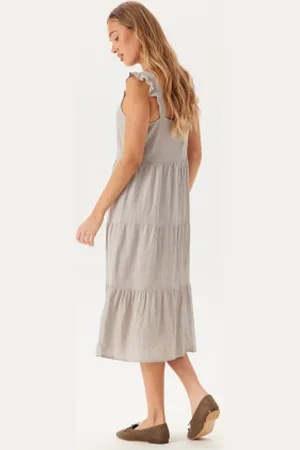 VERO MODA Vmlinn Sl Calf Button Dress XS