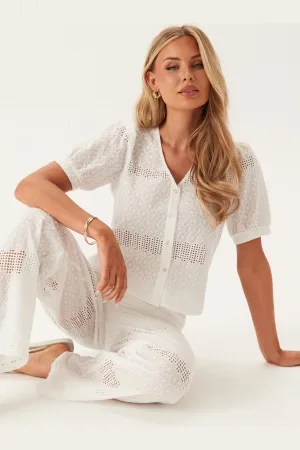 Pieces® Pctaya 2/4 Top Cloud Dancer M