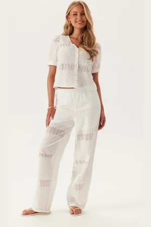 Pieces® Pctaya Hw Pants Cloud Dancer M