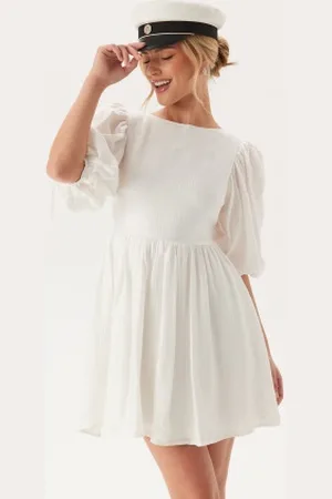 BUBBLEROOM Tie Back Short Dress XXS