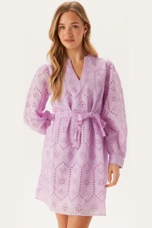 VILA Visine L/S Short Dress Winsome Orchid 42