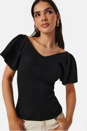 ONLY Onlleelo Open Back Pullover Black M