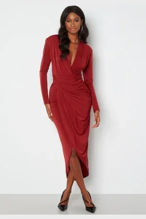 John Zack Long Sleeve Rouch Dress XXS (UK6)