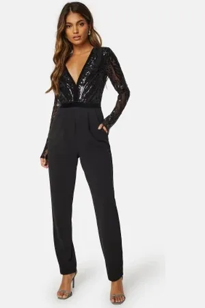 Goddiva Sequin Bodice Jumpsuit XS (UK8)