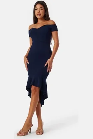 John Zack Off Shoulder High Dress L (UK14)