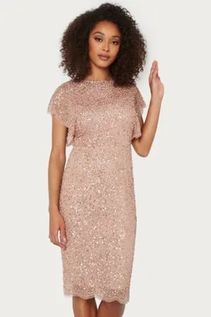 Angeleye Scallop Sequin Midi Dress XS (UK8)
