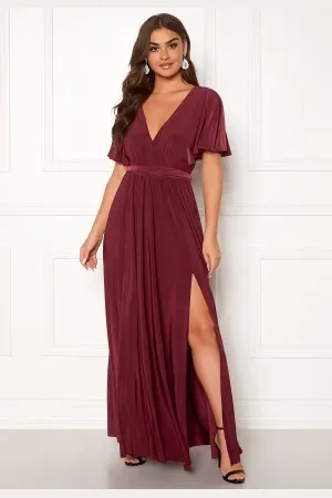 Goddiva Flutter Sleeve Maxi Dress XS (UK8)