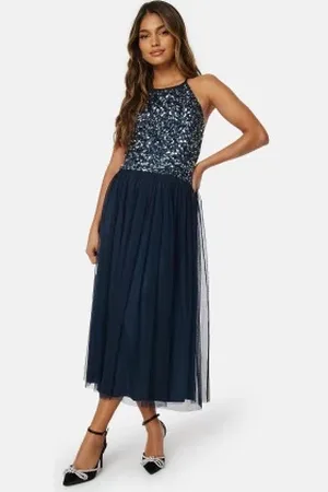 Angeleye High Neck Sequin Midi Dress XS (UK8)