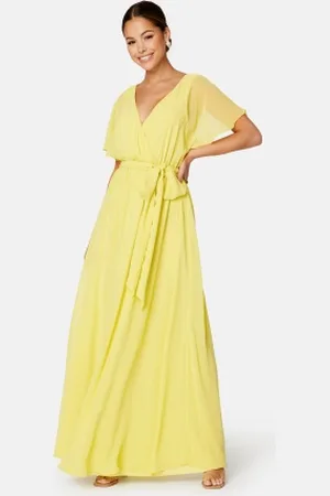 Goddiva Flutter Chiffon Maxi Dress S (UK10)