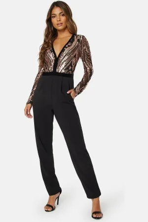 Goddiva Sequin Bodice Jumpsuit XS (UK8)