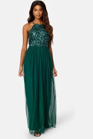 Angeleye High Neck Sequin Maxi Dress L (UK14)
